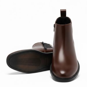 Latest  Trendy Men’s Brown Chelsea Boots | Premium Faux Leather Ankle Boots | Comfortable Slip-On Footwear for Men's & Boys Size 6