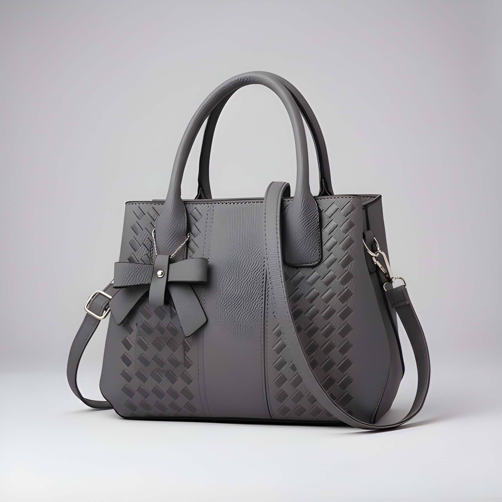 Premium Quality Women’s Stylish Handbag | Elegant PU Leather Shoulder & Tote Bag for Ladies | Spacious Multi-Compartment Design with Golden Hardware & Fur Ball Charm | Perfect for Office, Daily Use, Travel & Parties - Image 4