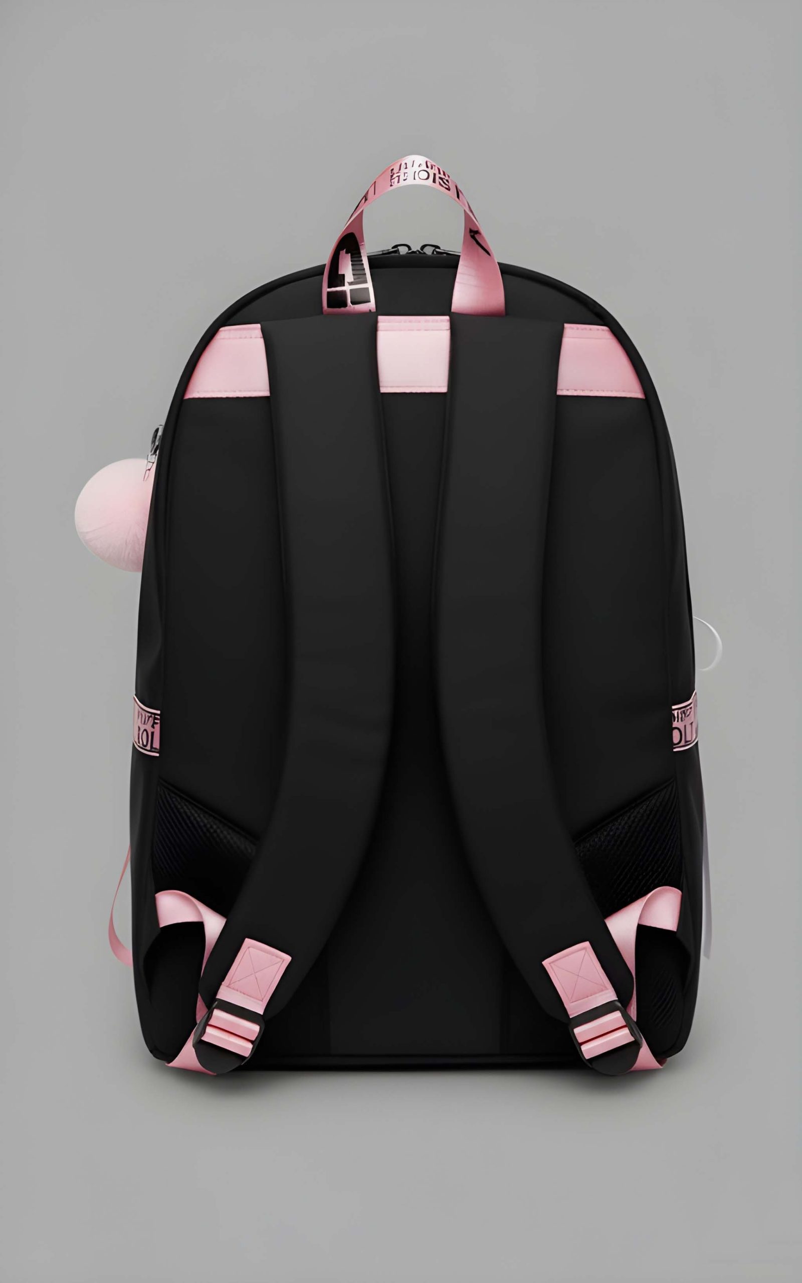 Latest Trendy Women’s Pink Backpack | Lightweight & Durable PU Leather School/College Bag | Adjustable Straps with Dual Handles | Fashionable Solid Pattern Tote with Soft Texture, Front Pocket - Image 3