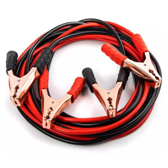 Car Heavy Duty Auto Jumper Cable Battery Booster with Alligator Clamps | Emergency Battery Charging Booster Cables for Car, Truck & SUV | 6.5 Ft Length, 500 Amp Capacity
