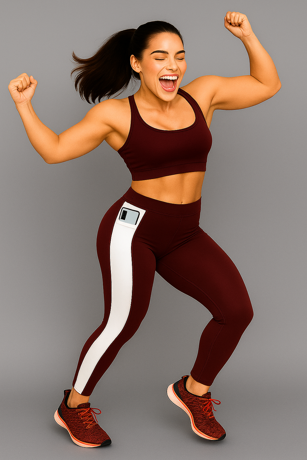 Premium Quality Activewear Yoga Tights | Mid-Waist Gym Pants | Stretchable Workout Wear for Girls or Women - Image 2