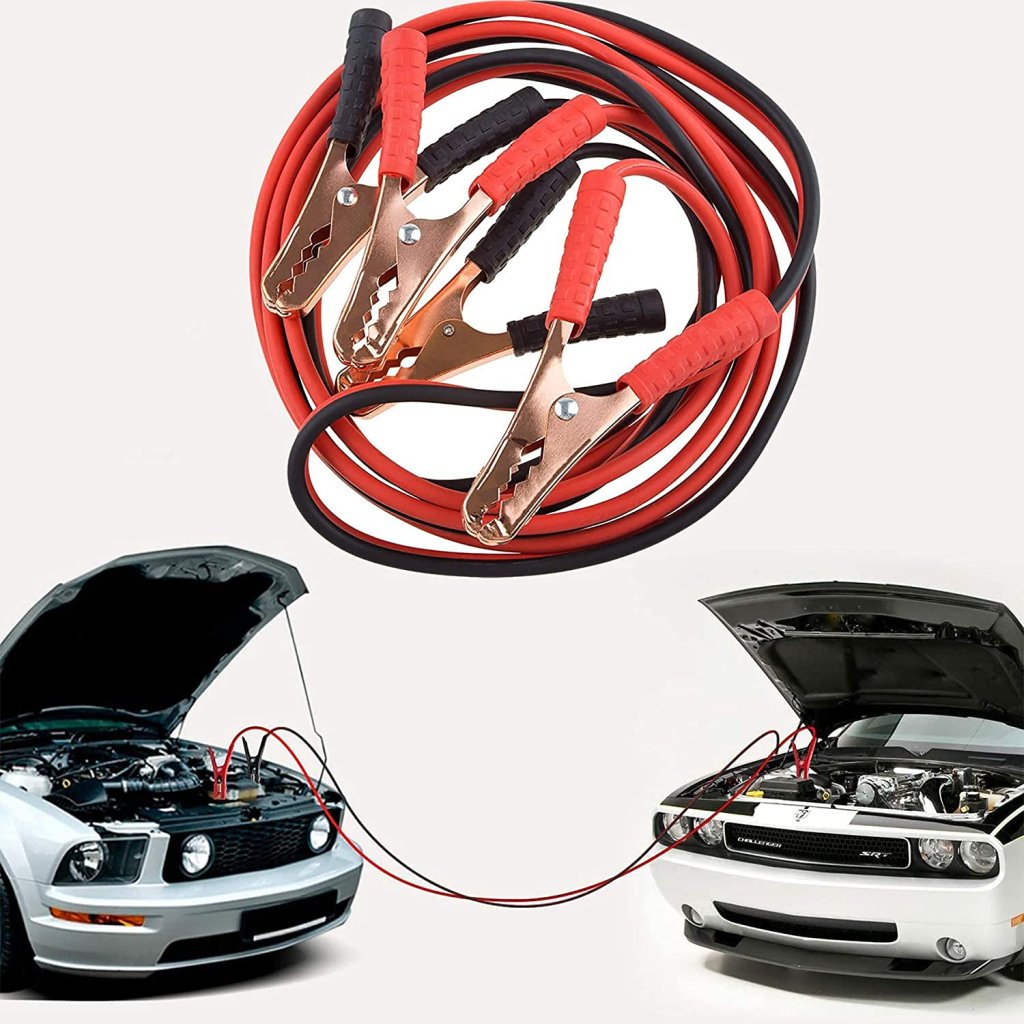Car Heavy Duty Auto Jumper Cable Battery Booster with Alligator Clamps | Emergency Battery Charging Booster Cables for Car, Truck & SUV | 6.5 Ft Length, 500 Amp Capacity - Image 2