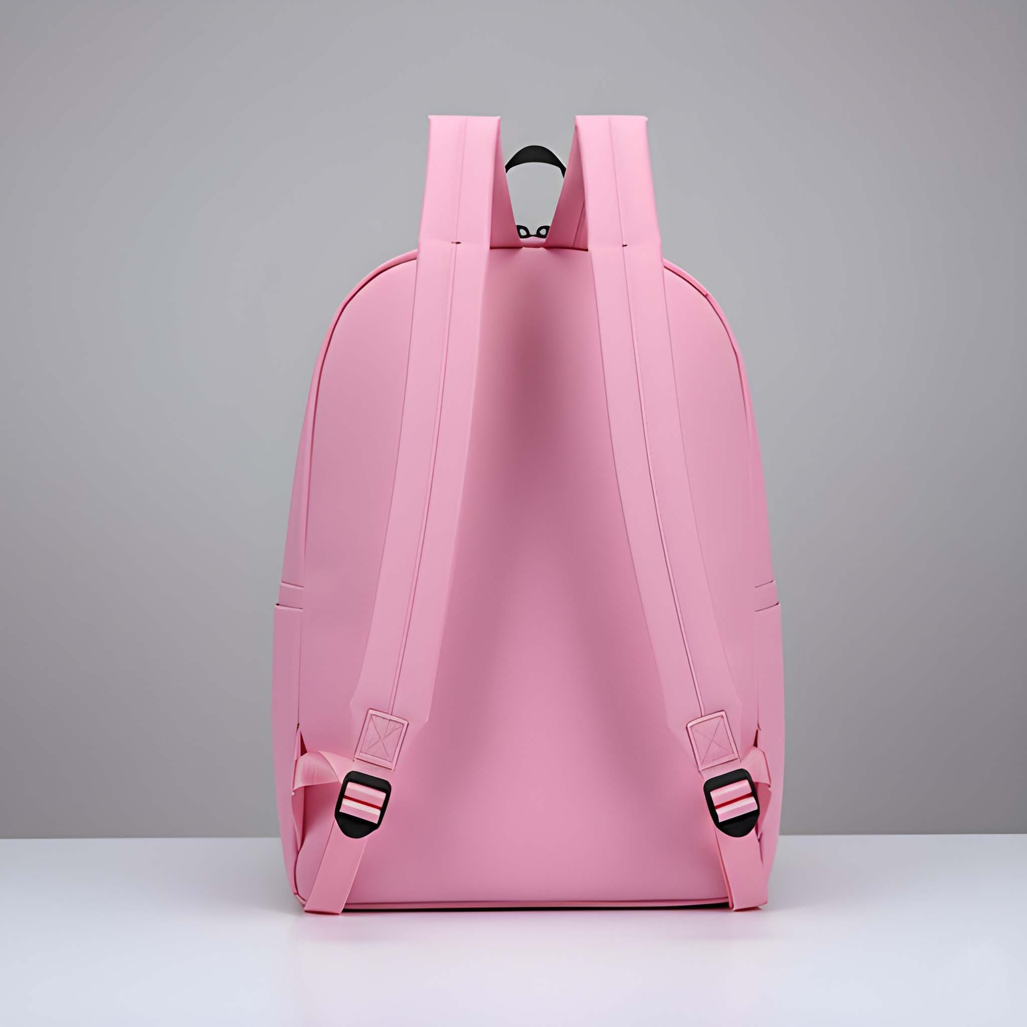 Latest Trendy Women’s Pink Backpack | Lightweight & Durable PU Leather School/College Bag | Adjustable Straps with Dual Handles | Fashionable Solid Pattern Tote with Soft Texture, Front Pocket