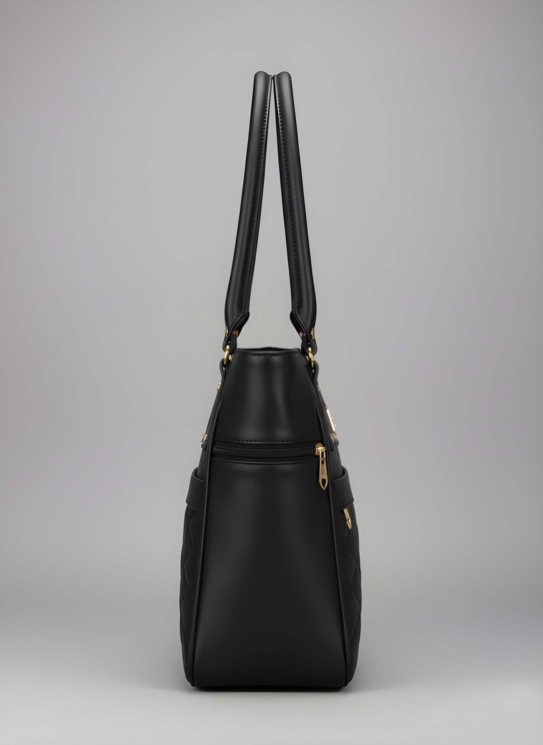 Premium Quality Women’s Stylish Handbag | Elegant PU Leather Shoulder & Tote Bag for Ladies | Spacious Multi-Compartment Design with Golden Hardware & Fur Ball Charm | Perfect for Office, Daily Use, Travel & Parties - Image 5