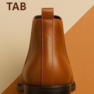 Latest Trendy Men’s Tan Chelsea Boots | Premium Faux Leather Ankle Boots | Comfortable Slip-On Footwear for Men's & Boys Size 8