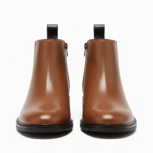 Latest Trendy Men’s Tan Chelsea Boots | Premium Faux Leather Ankle Boots | Comfortable Slip-On Footwear for Men's & Boys Size 7