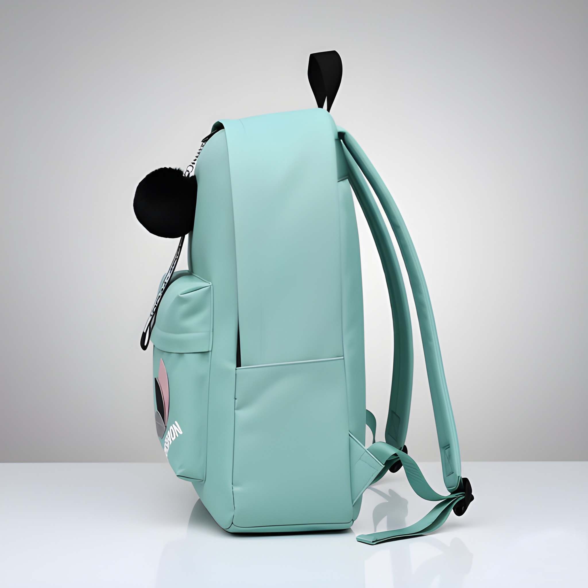 Latest Trendy Women’s Pink Backpack | Lightweight & Durable PU Leather School/College Bag | Adjustable Straps with Dual Handles | Fashionable Solid Pattern Tote with Soft Texture, Front Pocket - Image 4