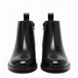 Latest Stylish Men's Black Chelsea Boots | Faux Leather Slip-On Ankle Boots | Comfortable Casual & Formal Footwear for Men & Boys Size 10
