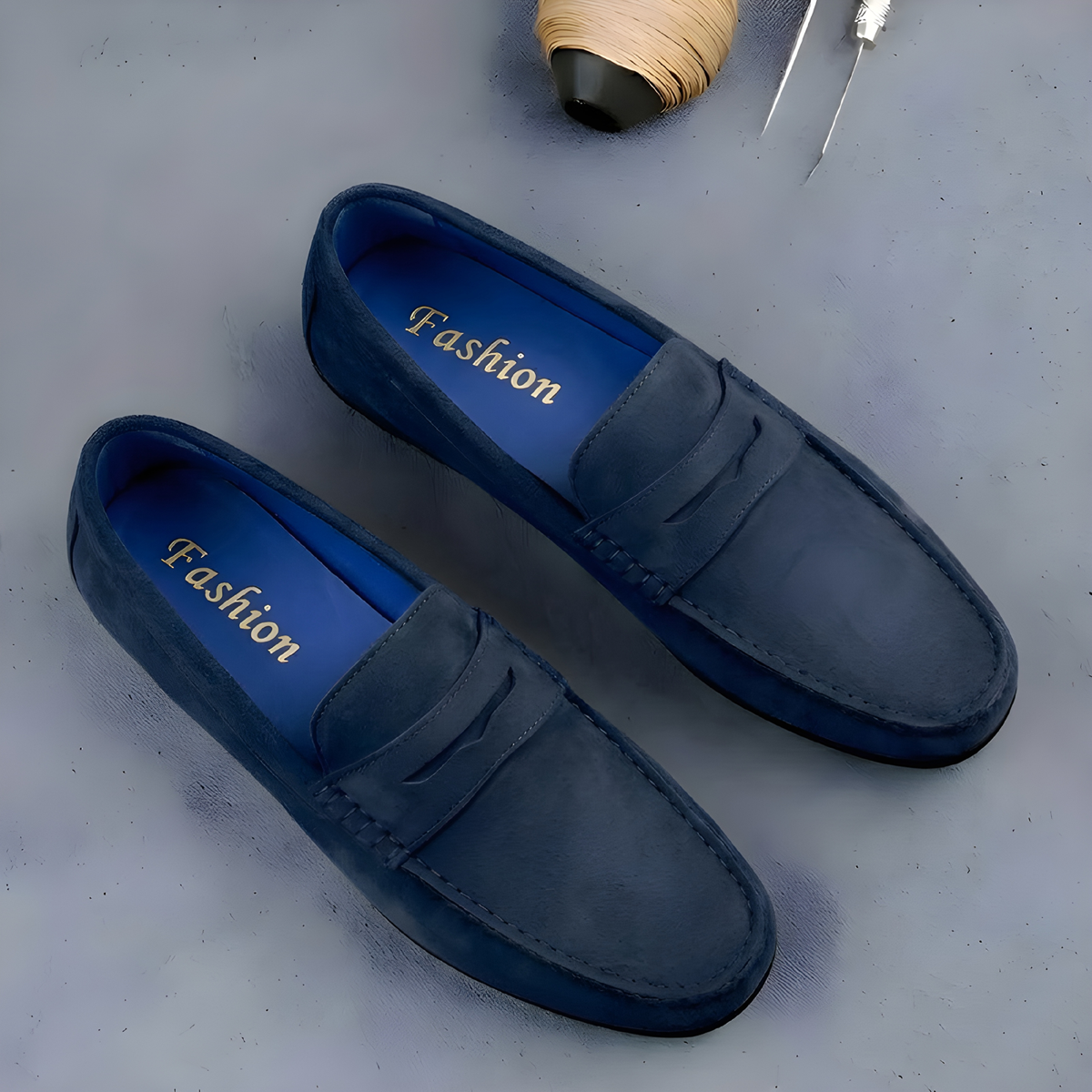 Latest Fashionable Suede Loafers for Men & Boys | Casual Slip-On Shoes for Daily Wear | Soft Sole Comfortable Driving Shoes for All Day Comfort -Size 7 - Image 4