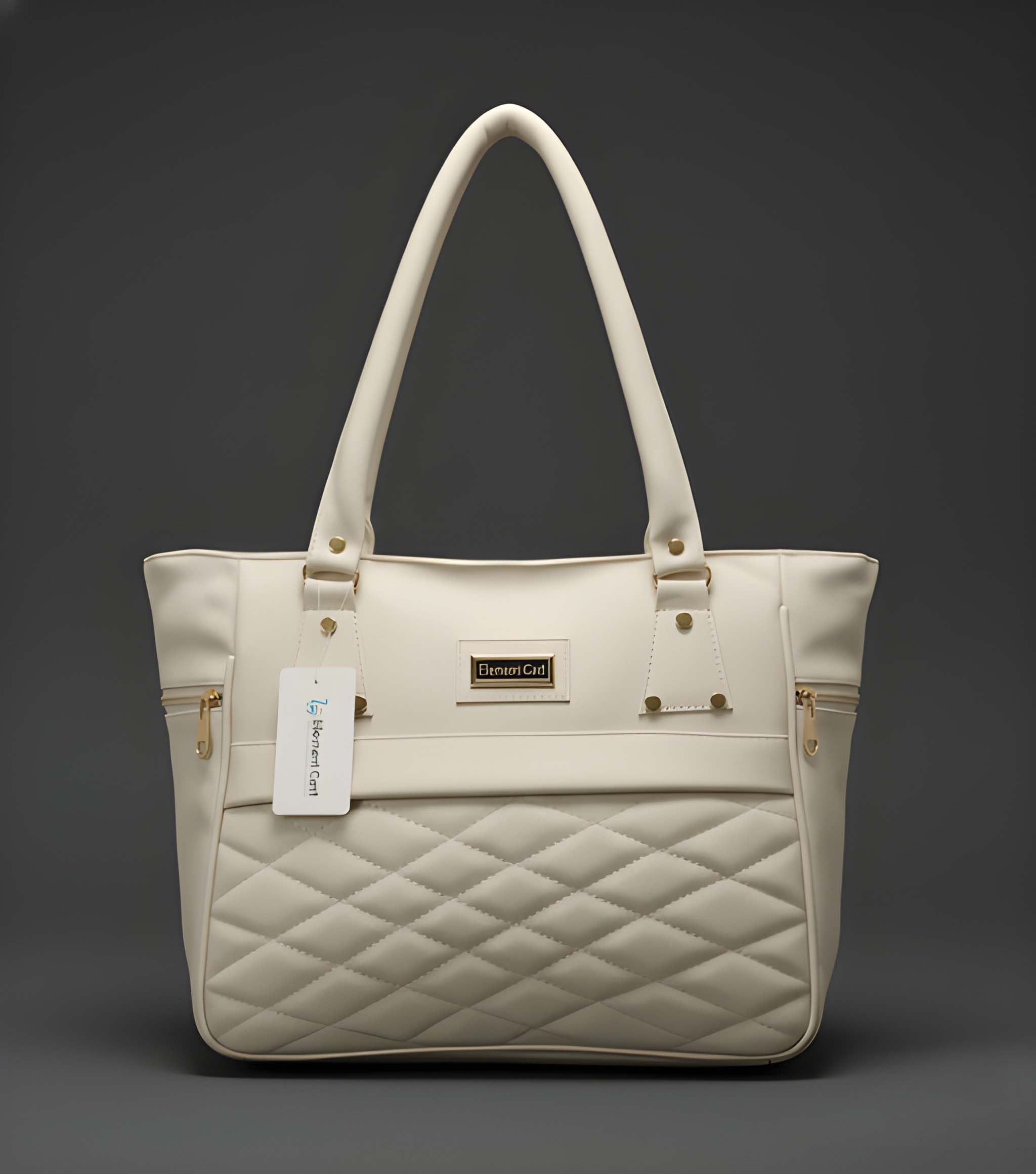 Premium Quality Women’s Stylish Handbag | Elegant PU Leather Shoulder & Tote Bag for Ladies | Spacious Multi-Compartment Design with Golden Hardware & Fur Ball Charm | Perfect for Office, Daily Use, Travel & Parties - Image 5