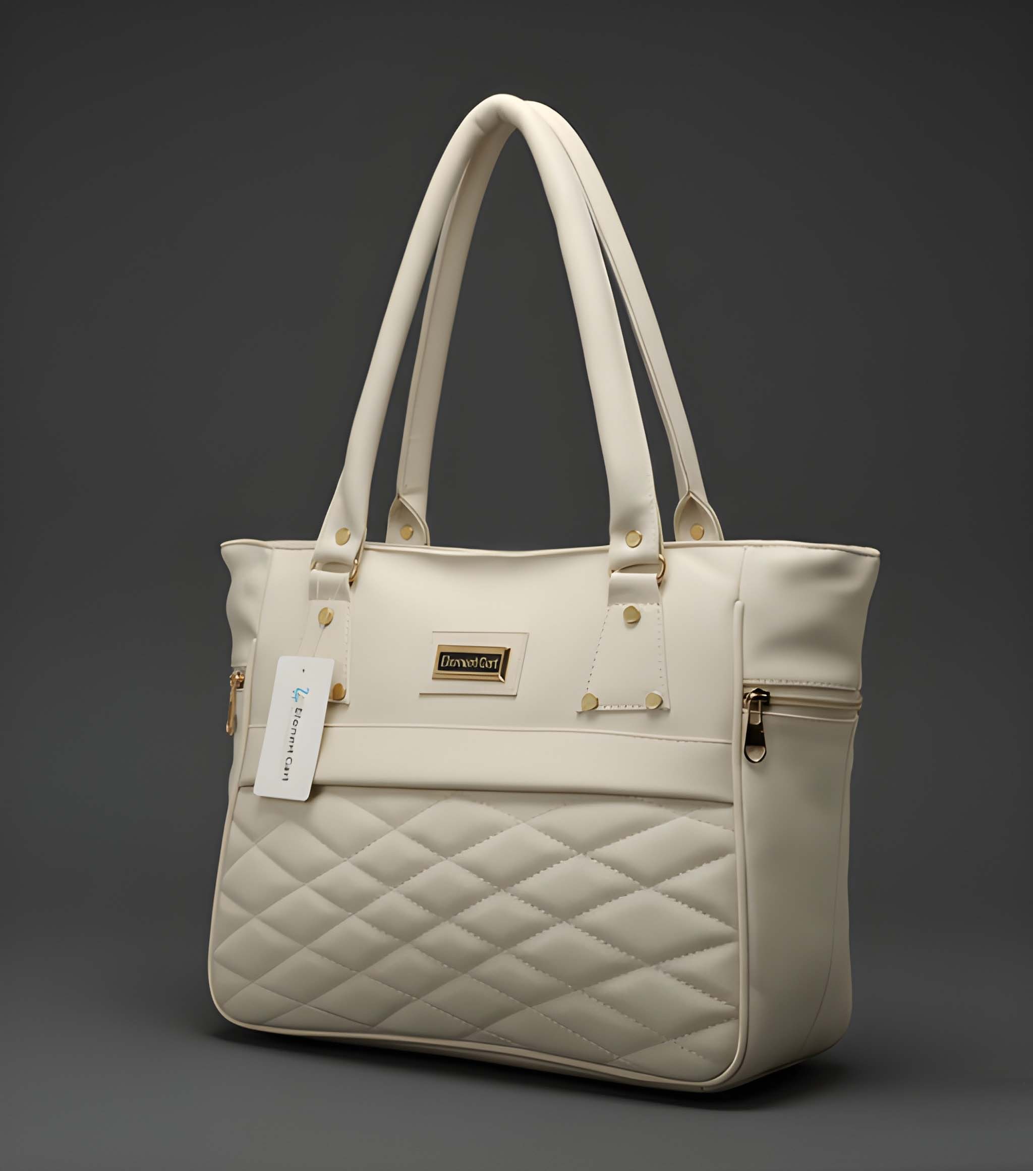 Premium Quality Women’s Stylish Handbag | Elegant PU Leather Shoulder & Tote Bag for Ladies | Spacious Multi-Compartment Design with Golden Hardware & Fur Ball Charm | Perfect for Office, Daily Use, Travel & Parties - Image 2