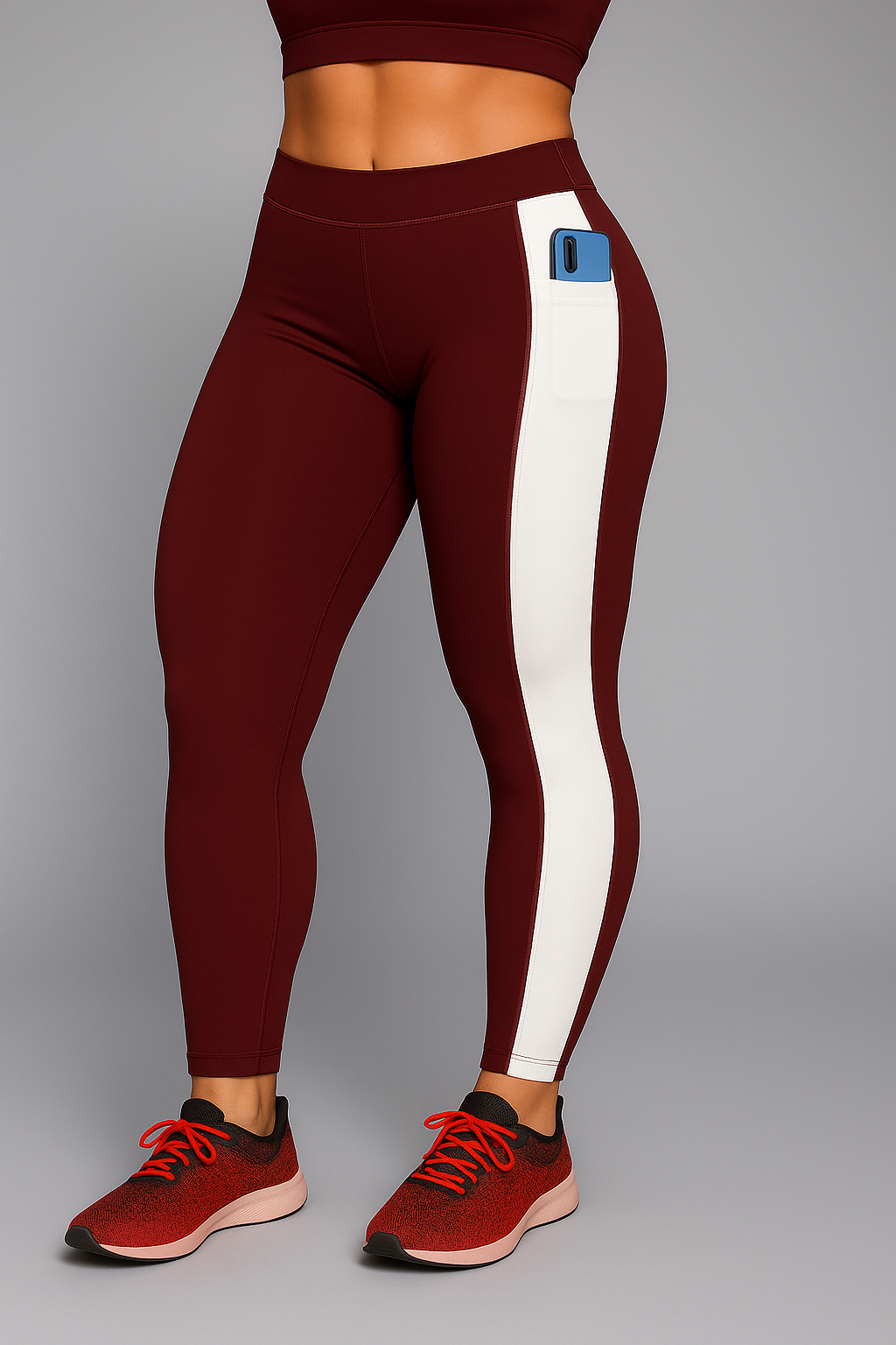 Premium Quality Activewear Yoga Tights | Mid-Waist Gym Pants | Stretchable Workout Wear for Girls or Women - Image 3