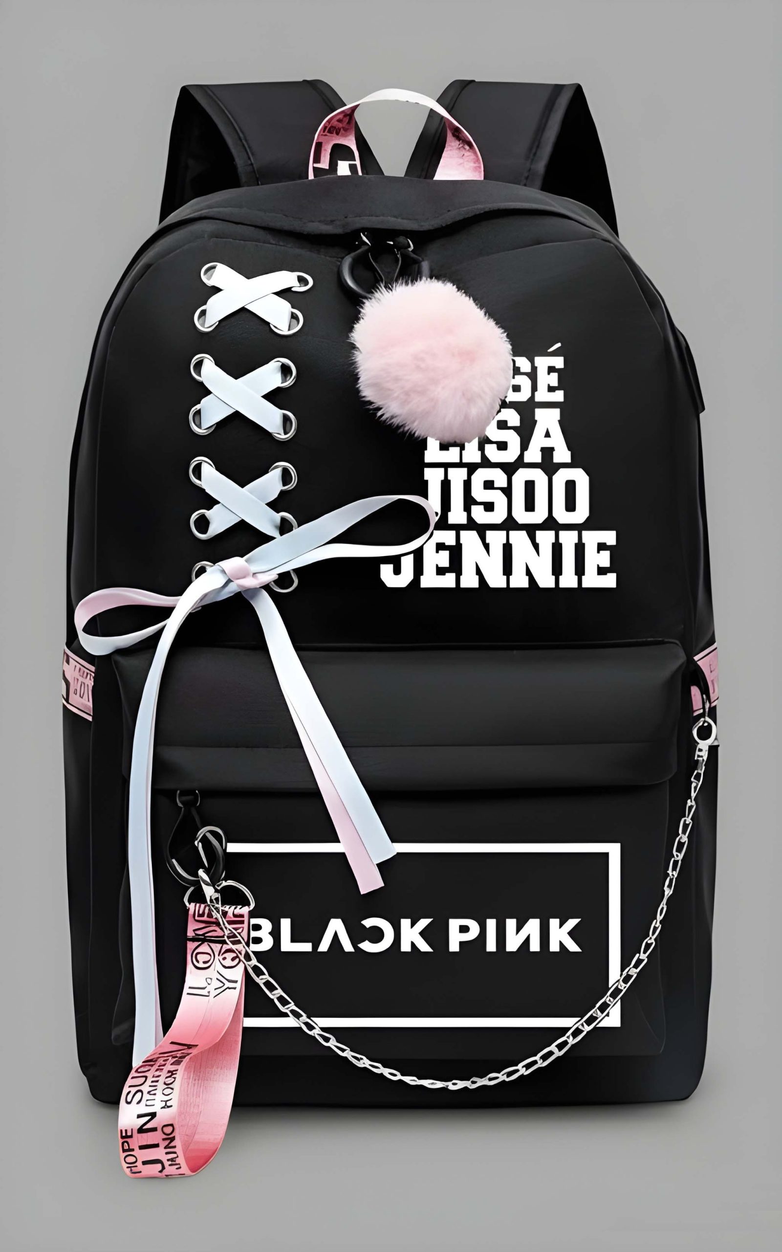 Latest Trendy Women’s Pink Backpack | Lightweight & Durable PU Leather School/College Bag | Adjustable Straps with Dual Handles | Fashionable Solid Pattern Tote with Soft Texture, Front Pocket - Image 2