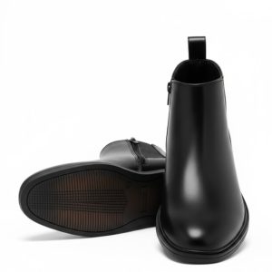 Latest Stylish Men's Black Chelsea Boots | Faux Leather Slip-On Ankle Boots | Comfortable Casual & Formal Footwear for Men & Boys Size 6
