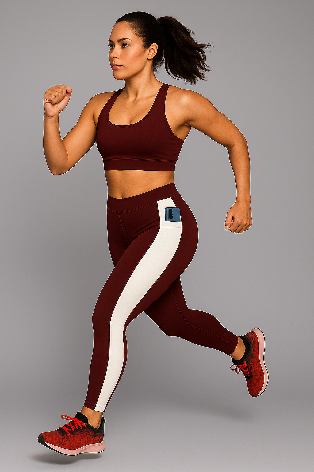 Premium Quality Activewear Yoga Tights | Mid-Waist Gym Pants | Stretchable Workout Wear for Girls or Women - Image 2