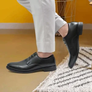 Latest Stylish Men Formal Shoes|Black Derby Shoes|Office Shoes For Men's & Boys - Black- Size 8