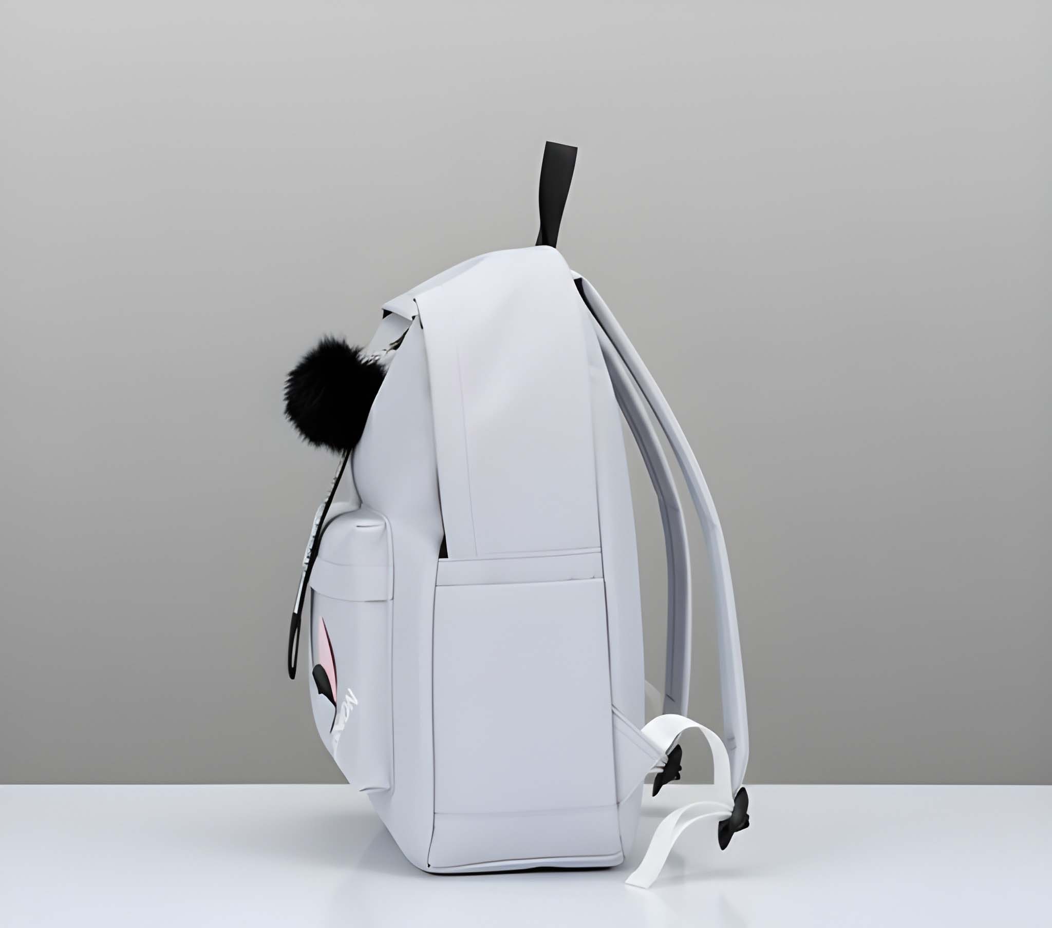 Latest Trendy Women’s Pink Backpack | Lightweight & Durable PU Leather School/College Bag | Adjustable Straps with Dual Handles | Fashionable Solid Pattern Tote with Soft Texture, Front Pocket - Image 5