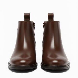 Latest Trendy Men’s Brown Chelsea Boots | Premium Faux Leather Ankle Boots | Comfortable Slip-On Footwear for Men's & Boys Size 9