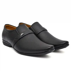 Latest Trendy Men Formal Shoes|Black Moccasin Shoes|Office Shoes For Men's & Boys-MOCCASIN07-BLK- Size 8