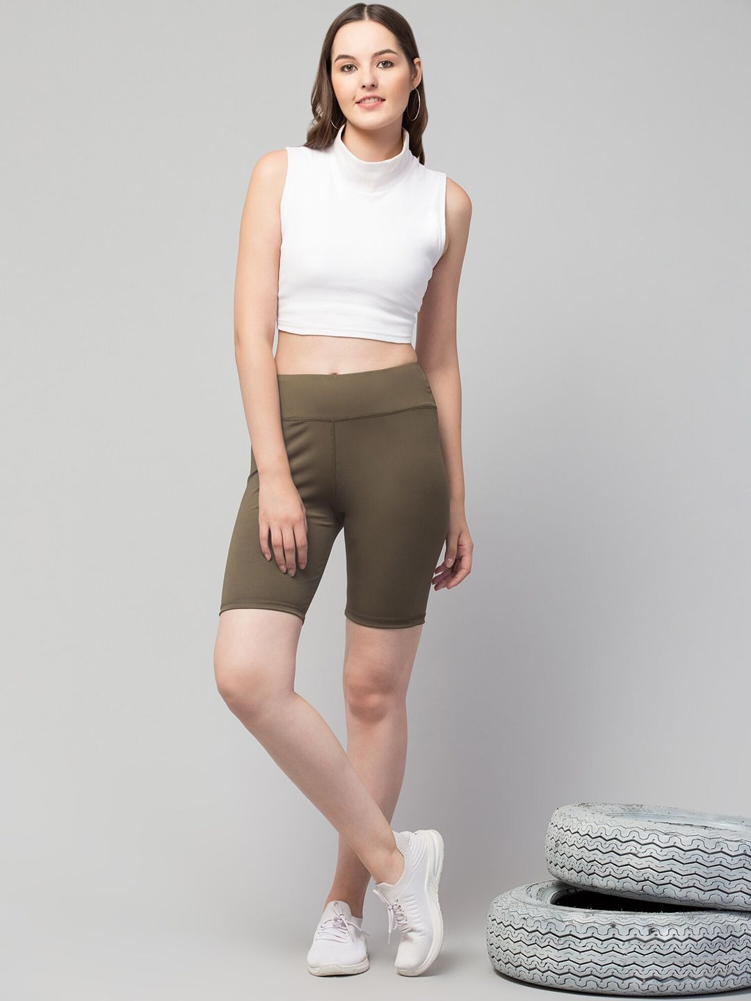 Latest Fancy Women Shorts/Gym Shorts/Solid Yoga Shorts/Cycling Shorts For Women's & Girls-Size S