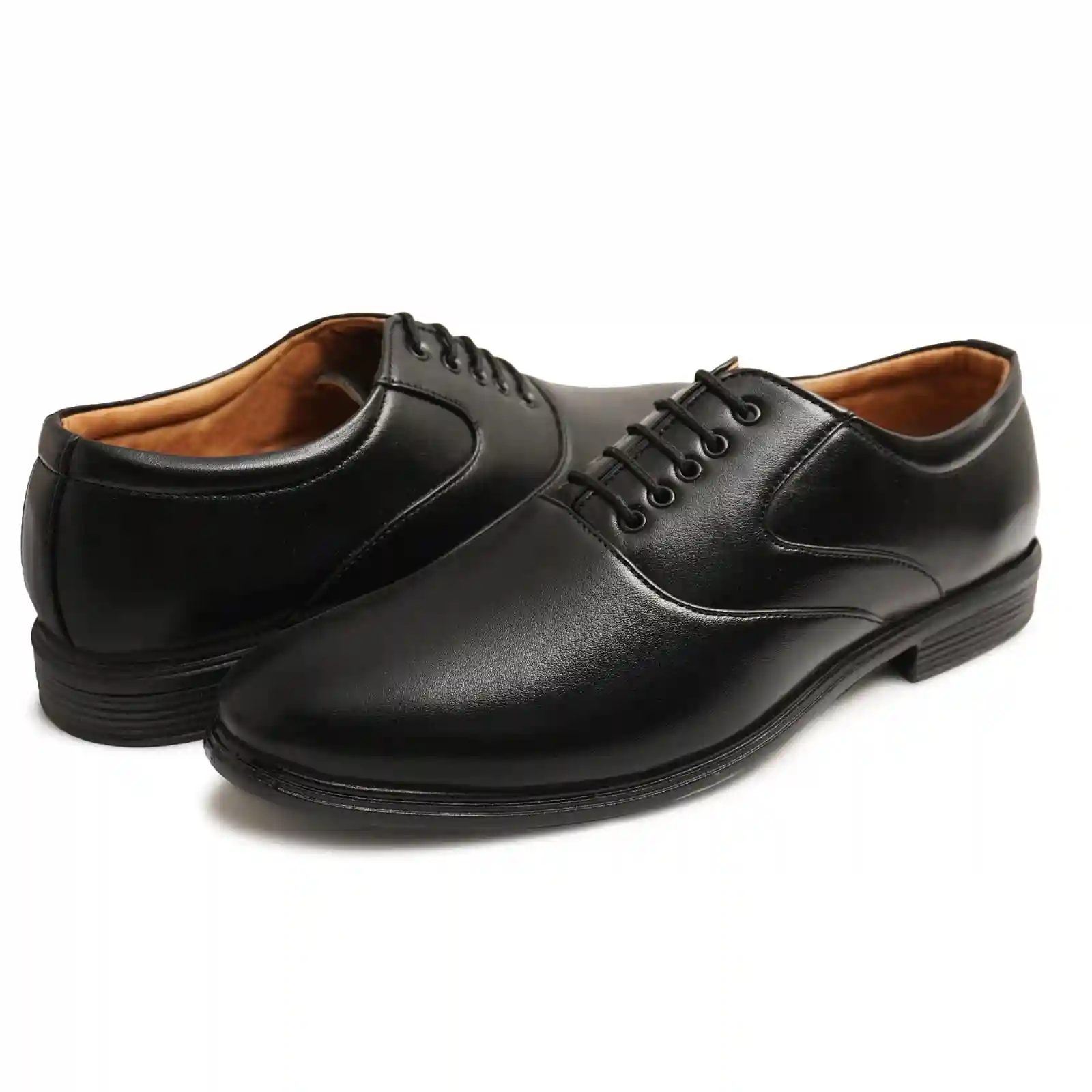 Latest Stylish Men Formal Shoes|Black Derby Shoes|Office Shoes For Men's & Boys - Black- Size 6 - Image 4