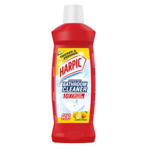 Harpic Disinfectant Bathroom Cleaner | Lemon Fresh | 10X Better Cleaning** | Thicker & Fresher | Kills 99.9% Germs* | 250ml