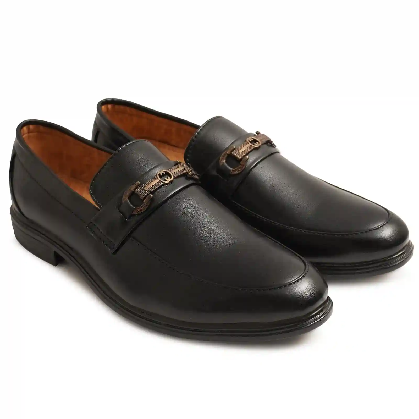 Latest Trendy Men Formal Shoes|Black Moccasin Shoes|Office Shoes For Men's & Boys-MOCCASIN08-TAN- Size 7 - Image 2