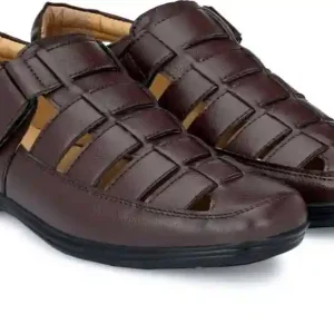 Latest Fabulous Men Sandals|Roman Sandals/Outdoor Sandal For Men's & Boys-103-Sandal-BRN- Size 7