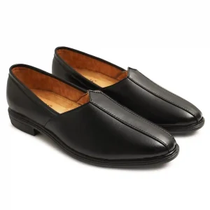 Latest Stylish Men Nagra Shoes|Nagra Juttis/Rajsthani Juttis For Men's & Boys-MOC-NAGRA-BLK- Size 9