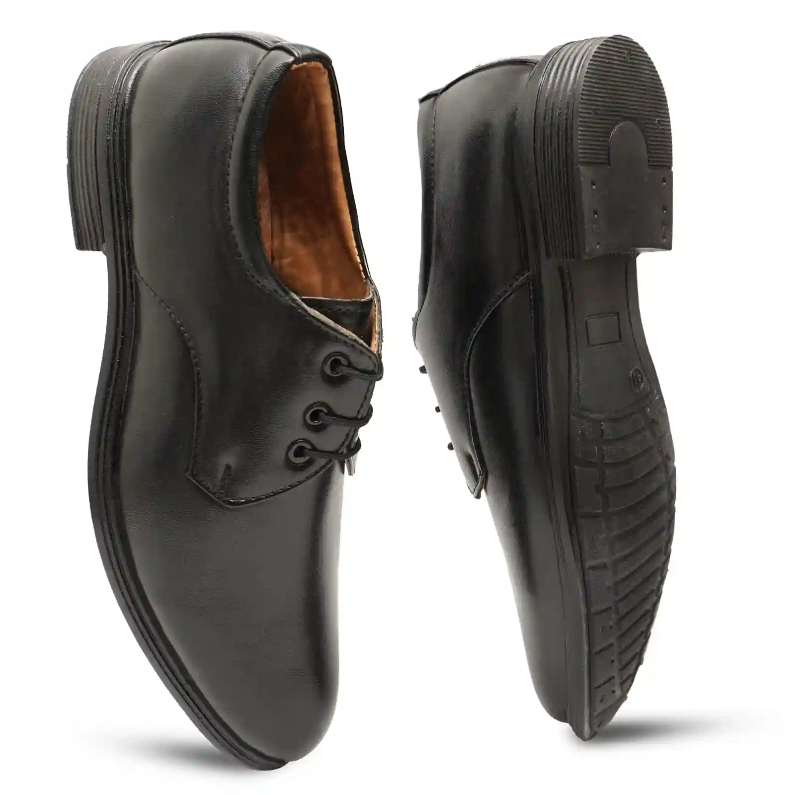 Latest Stylish Men Formal Shoes|Black Derby Shoes|Office Shoes For Men's & Boys - Black- Size 6 - Image 4