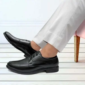 Latest Stylish Men Formal Shoes|Black Derby Shoes|Office Shoes For Men's & Boys - Black- Size 8