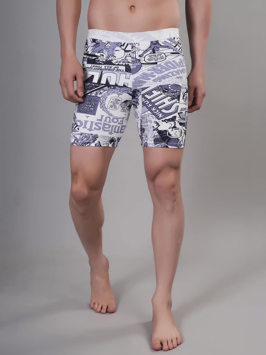 Latest Solid High Quality Men Sports Printed Trunk/Printed Swiming Trunk/Printed Yoga/Gym Shorts/Cycling Shorts For Men's & Boys-Size S - Image 3