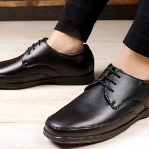 Latest Trendy Men Formal Shoes |Black Derby Shoes| Office Shoes For Men's & Boys - Black- Size 8