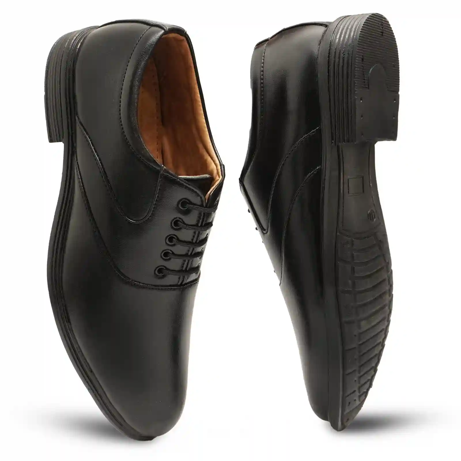 Latest Stylish Men Formal Shoes|Black Derby Shoes|Office Shoes For Men's & Boys - Black- Size 6 - Image 3