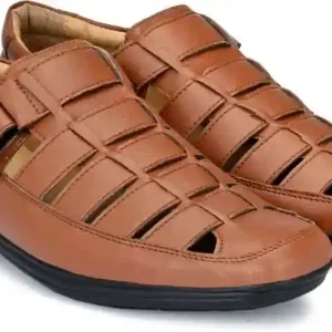 Latest Fabulous Men Sandals|Roman Sandals/Outdoor Sandal For Men's & Boys-104-Sandal-TAN- Size 10