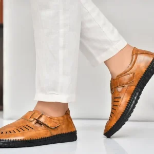 Latest Fabulous Men Sandals | Roman Sandals/Outdoor Sandal For Men's & Boys-105-Sandal-TAN- Size 8