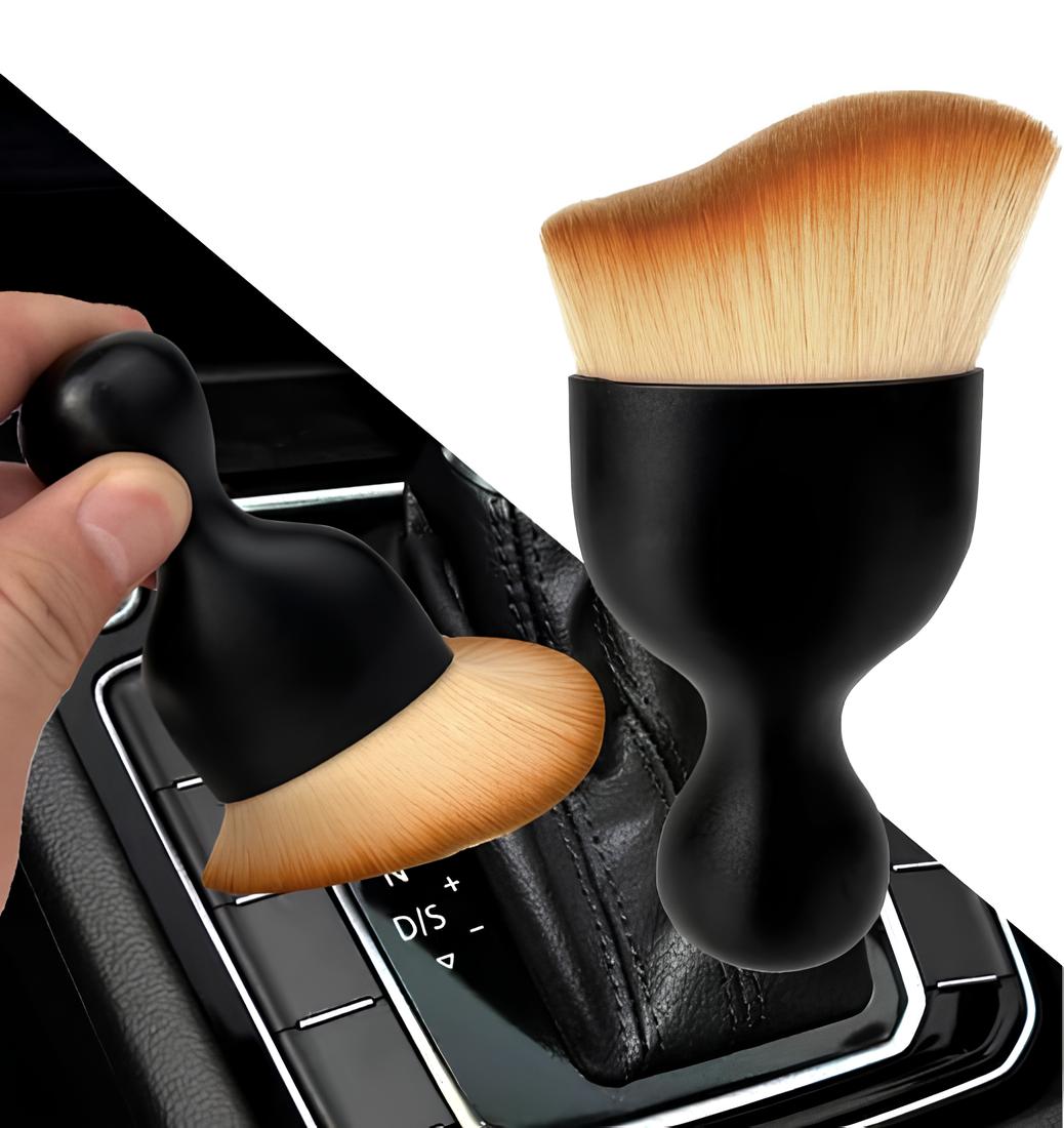 Multi-Use Sunscreen Facial Cream & Makeup Brush | Liquid & Cream Blending | Car Interior AC Vent Cleaner & Dashboard Dusting Mini Brush - Image 3