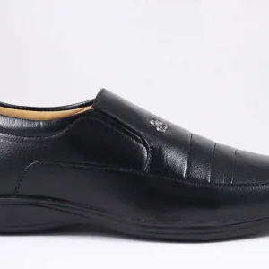 Latest Trendy Men Formal Shoes|Black Moccasin Shoes|Office Shoes For Men's & Boys-MOCCASIN02-BLK- Size 6