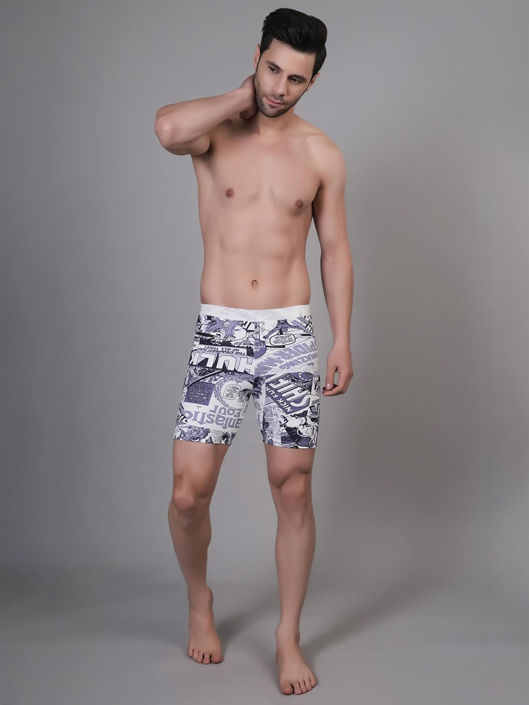 Latest Solid High Quality Men Sports Printed Trunk/Printed Swiming Trunk/Printed Yoga/Gym Shorts/Cycling Shorts For Men's & Boys-Size S