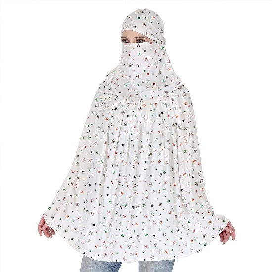 Cotton Long Scarf Cum Mask | Universal Size | Sunlight UV Protection | Breathable Face Cover for Women & Girls | Multi Printed Designs - Image 2