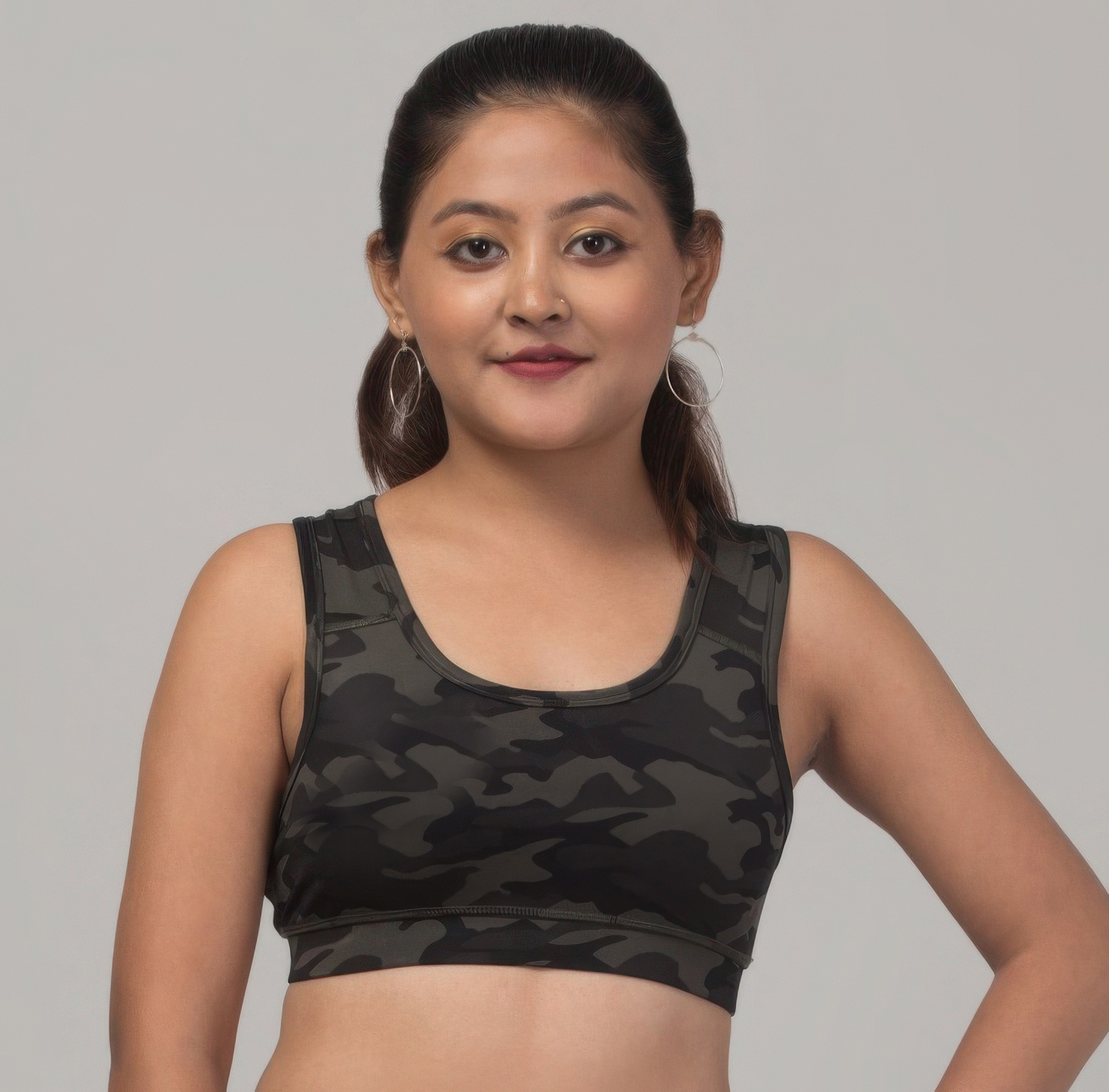 Latest Fancy High GSM Sports Bra/comfort Gym Bra/Solid Yoga Bra For Women's & Girls- Size S