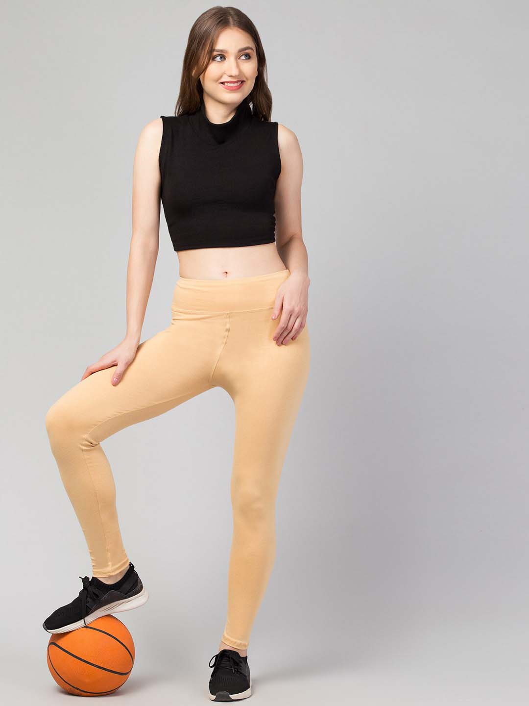 Latest Stylish High GSM Women Active Wear/Plain Gym Tights/Solid Yoga Pant For Women's & Girls -Size S - Image 2