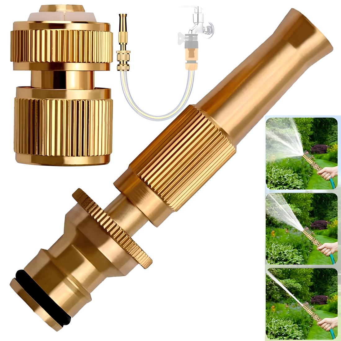 Brass Nozzle Water Spray Gun – High Pressure Hose Jet Spray Gun for 1/2" Hose Pipe, Ideal for Gardening, Car Wash, Window Cleaning, and Outdoor Use - Image 5