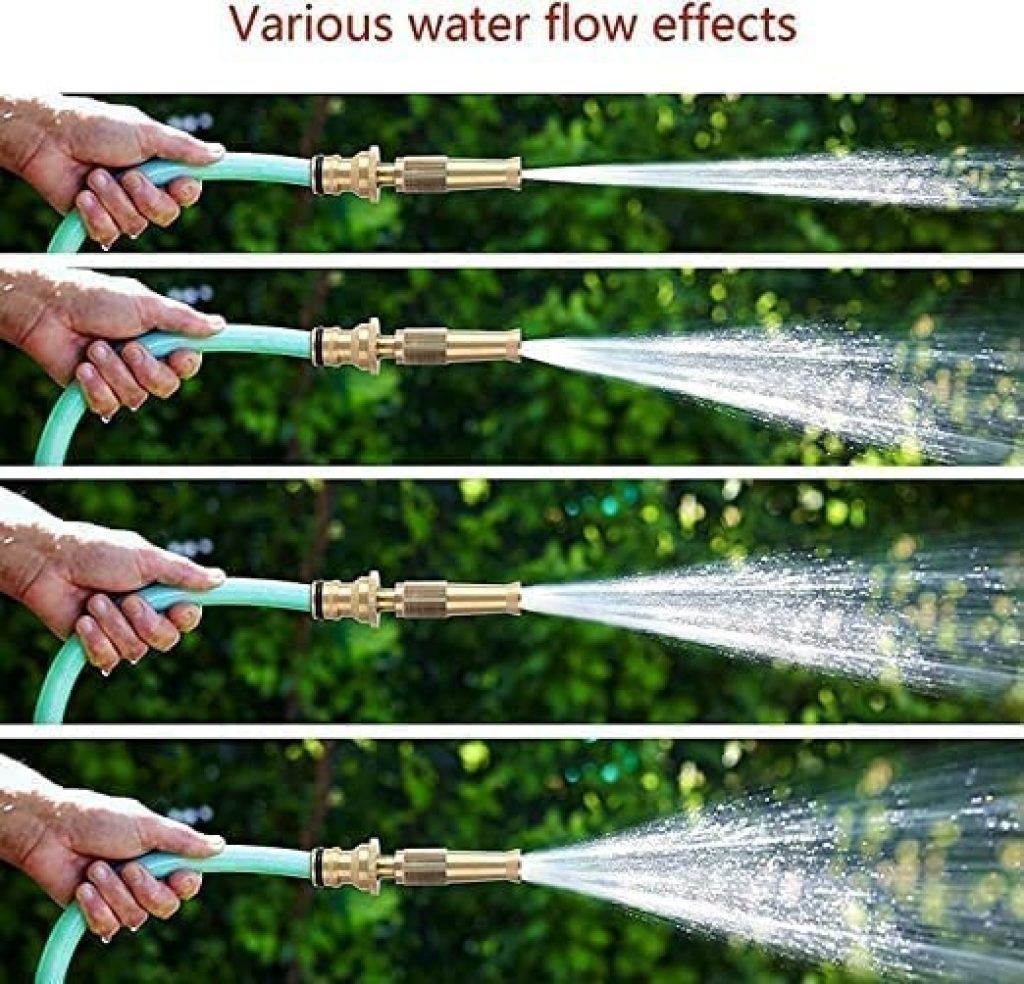Brass Nozzle Water Spray Gun – High Pressure Hose Jet Spray Gun for 1/2" Hose Pipe, Ideal for Gardening, Car Wash, Window Cleaning, and Outdoor Use