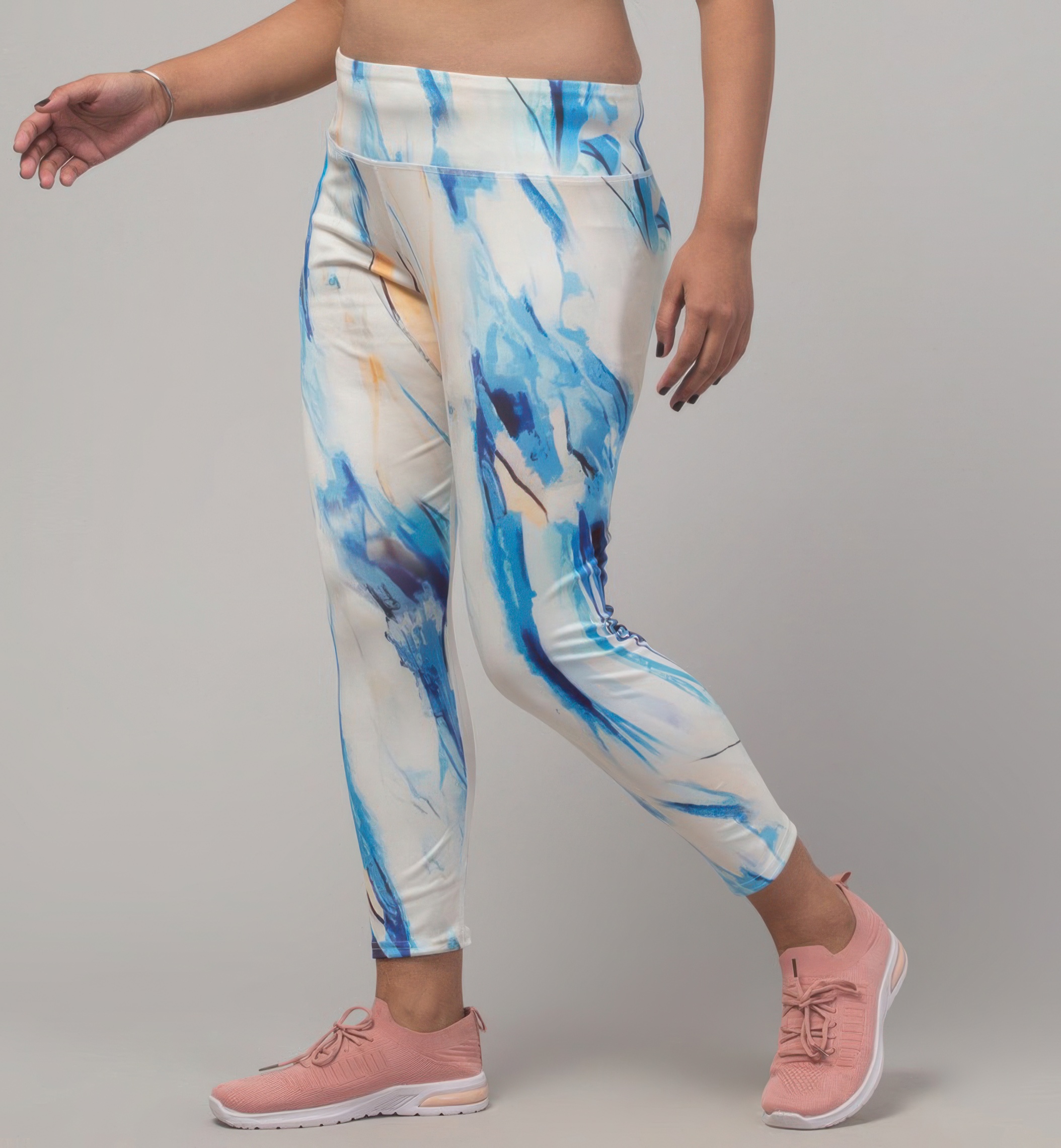 Latest Stylish High Quality Printed Sports Leggings/Printed Gym Tights/Printed Yoga Pant For Women's & Girls - Size S - Image 3