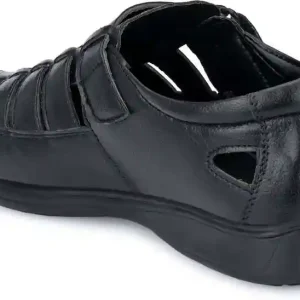 Latest Fabulous Men Sandals|Roman Sandals/Outdoor Sandal For Men's & Boys-102-Sandal-BLK- Size 10