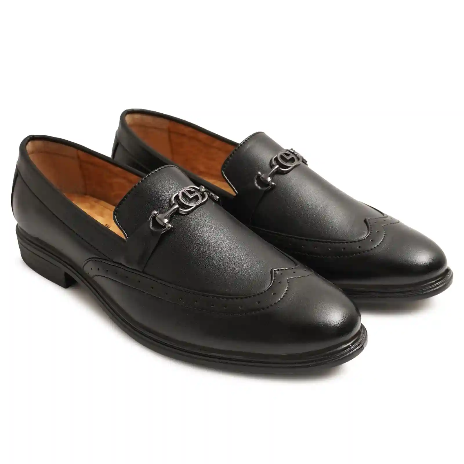 Latest Trendy Men Formal Shoes|Black Moccasin Shoes|Office Shoes For Men's & Boys-MOCCASIN09-BLK- Size 9 - Image 4