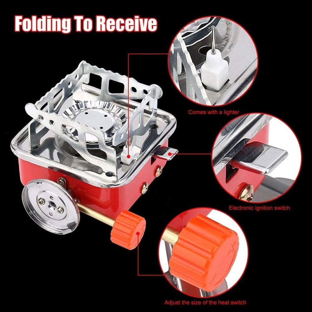 Portable Picnic & Camping Aluminum Gas Stove – Ultra Light Folding Furnace Outdoor Cooking Gas Burners - Image 3