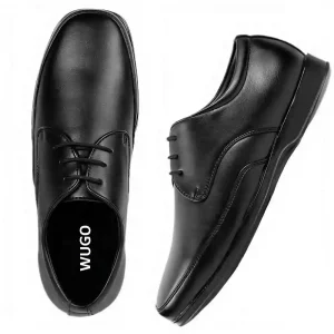 Latest Trendy Men Formal Shoes |Black Derby Shoes| Office Shoes For Men's & Boys - Black- Size 10