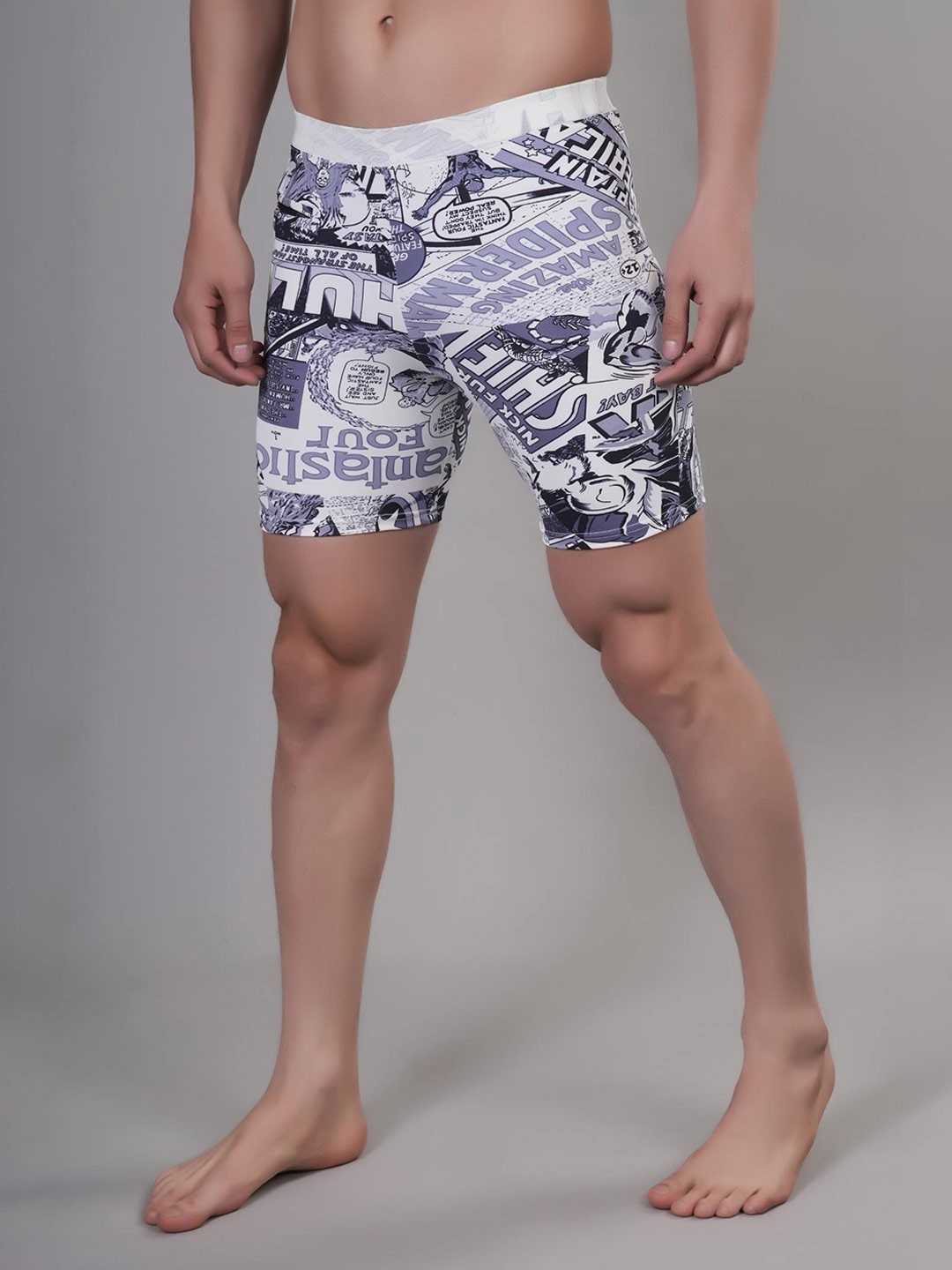 Latest Solid High Quality Men Sports Printed Trunk/Printed Swiming Trunk/Printed Yoga/Gym Shorts/Cycling Shorts For Men's & Boys-Size S - Image 2